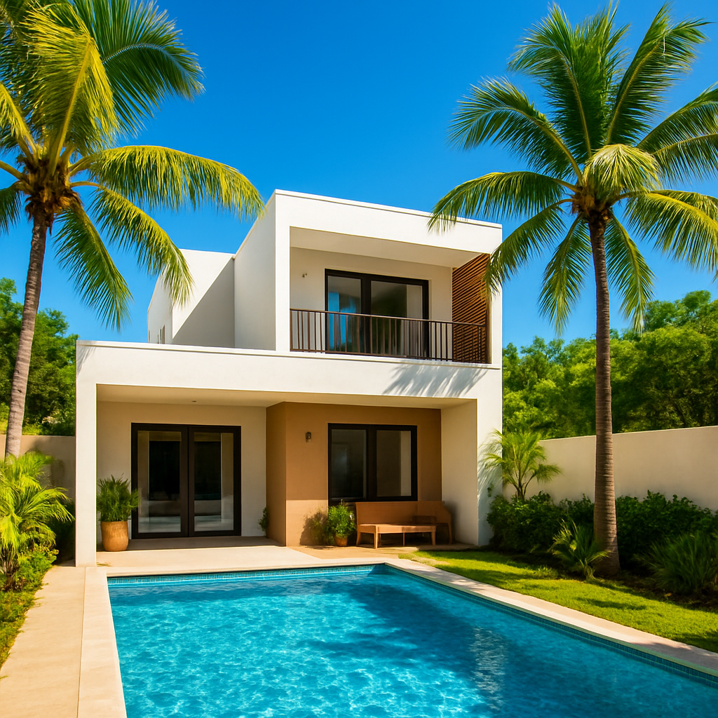 Private villa with a swimming pool