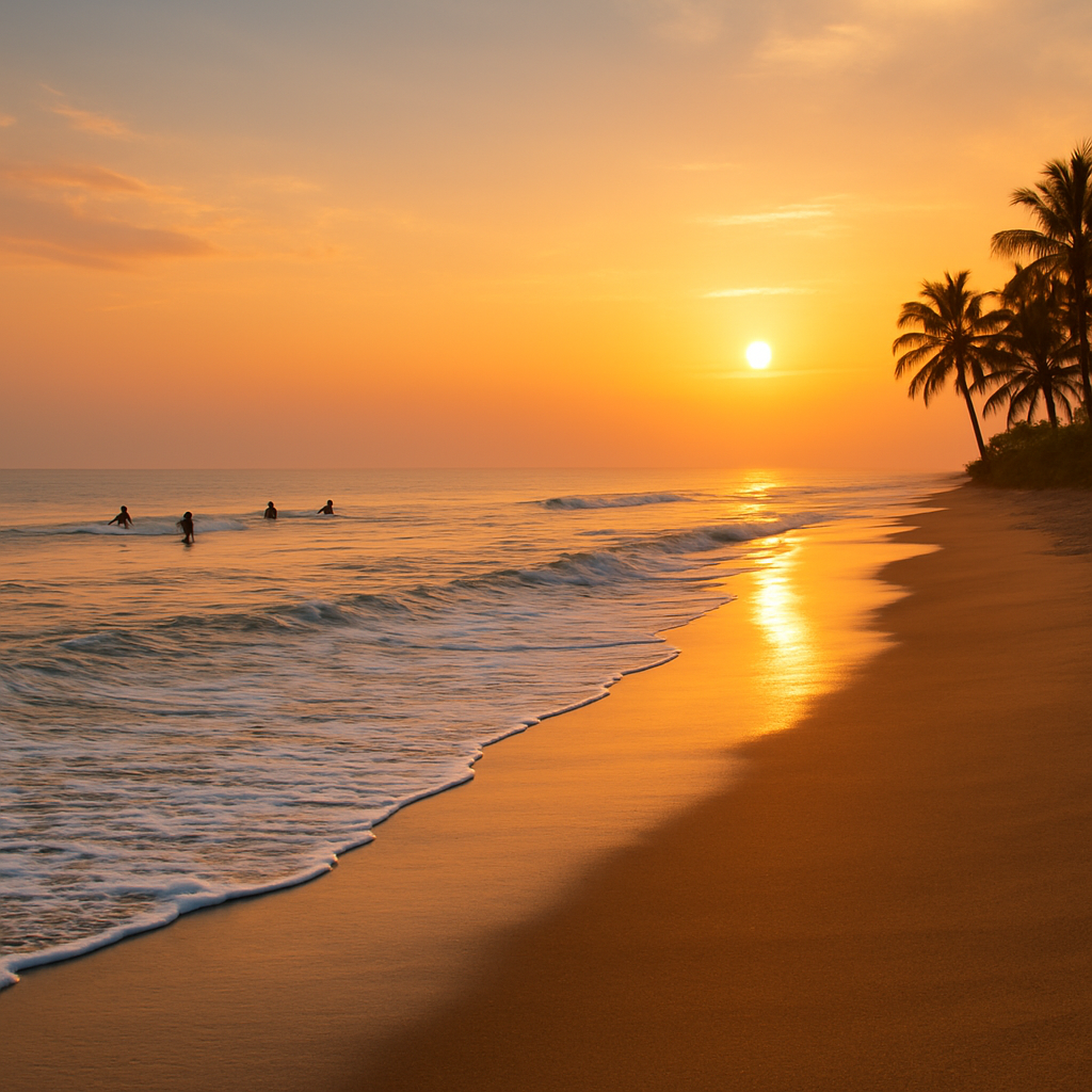 Serenity Beach in Pondicherry